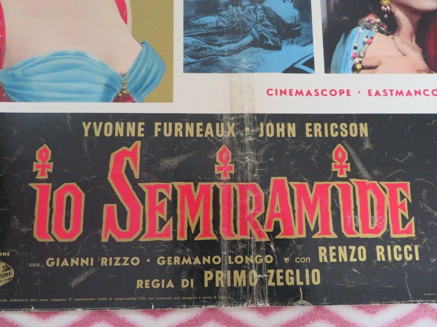 IO SEMIRAMIDE / Slave Queen of Babylon ITALIAN FOGLIO POSTER YVONNE FURNEUX 1963