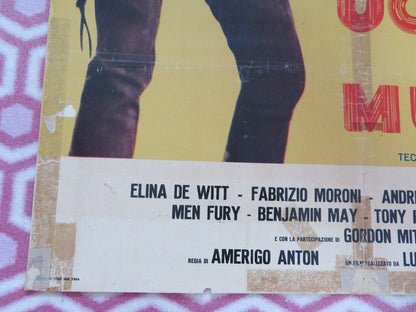 UCCIDI O MUORI / Kill or Be Killed ITALIAN FOGLIO POSTER ROBERT MARK 1966