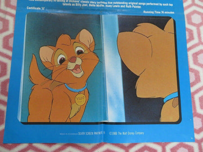 OLIVER & COMPANY UK DOUBLE CROWN POSTER DISNEY BILLY JOEL 1988