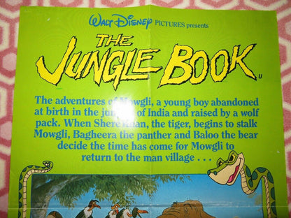 JUNGLE BOOK UK DOUBLE CROWN POSTER DISNEY PHIL HARRIS 1984