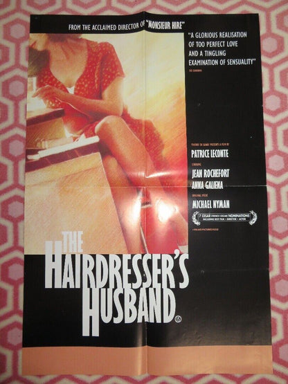 HAIRDRESSERS HUSBAND UK DOUBLE CROWN POSTER JEAN ROCHEFORT 1990