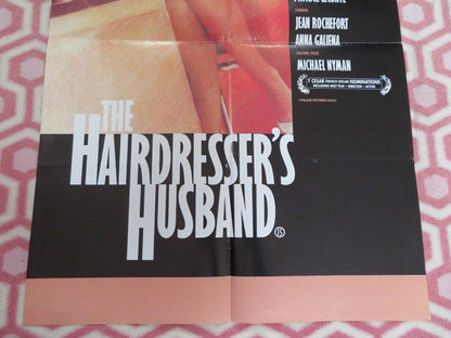 HAIRDRESSERS HUSBAND UK DOUBLE CROWN POSTER JEAN ROCHEFORT 1990