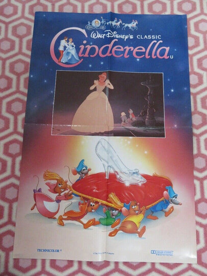 CINDERELLA UK DOUBLE CROWN POSTER ILENE WOODS DISNEY 1987