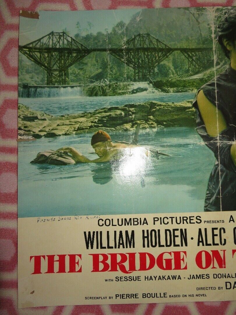 THE BRIDGE ON THE RIVER KWAI-b ITALIAN PHOTOBUSTA POSTER WILLIAN HOLDEN 1957