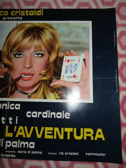 QUI COMINCIA L'AVVENTURA/ Blonde in Black Leather ITALIAN PHOTOBUSTA POSTER 1975