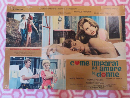 COME IMPARAI AD AMARE LE DONNE ITALIAN PHOTOBUSTA POSTER MICHELE MERCIER 1966