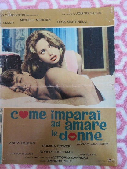 COME IMPARAI AD AMARE LE DONNE ITALIAN PHOTOBUSTA POSTER MICHELE MERCIER 1966