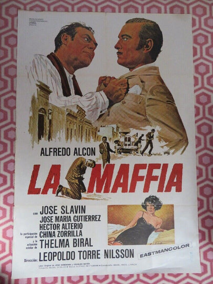 LA MAFFIA  ARGENTINIAN (42"x 29") POSTER  ALFREDO ALCON JOSE SLAVIN 1972