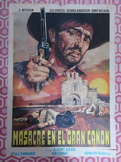 MASACRE EN EL GRAN CANON/ Massacre at Grand Canyon MEXICAN (39"x 28") POSTER '64