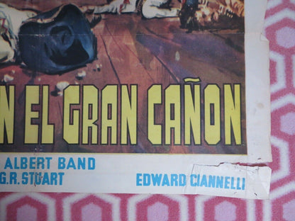 MASACRE EN EL GRAN CANON/ Massacre at Grand Canyon MEXICAN (39"x 28") POSTER '64