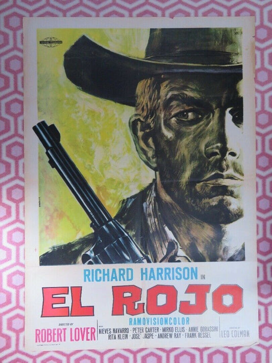 EL ROJO ITALIAN (39.5"x 27.5") POSTER RICHARD HARRISON 1966