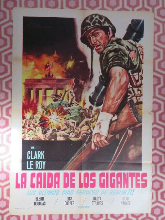 LA CAIDA DE LOS GIGANTES  ITALIAN (39"x 27") POSTER 1967