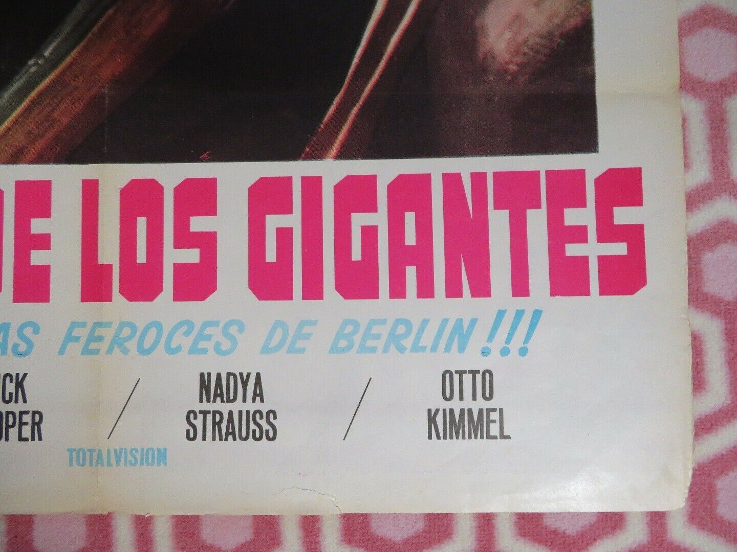 LA CAIDA DE LOS GIGANTES  ITALIAN (39"x 27") POSTER 1967