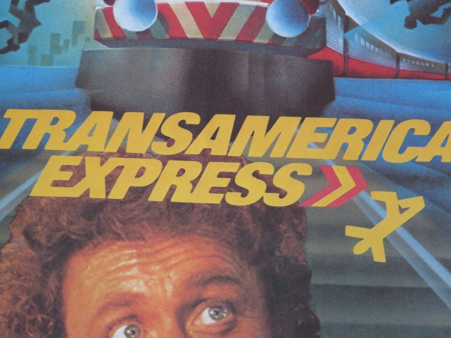 TRANSAMERICA EXPRESS / Silver Streak FRENCH MOYENNE  POSTER 1976 WILDER PRYOR