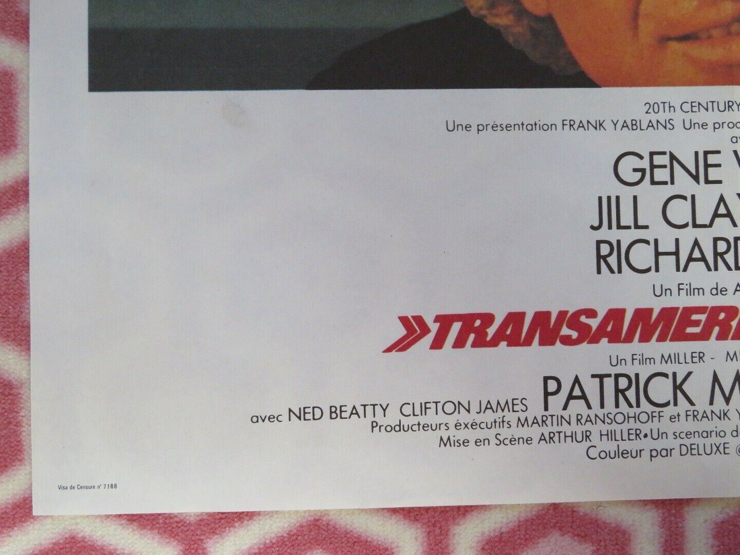 TRANSAMERICA EXPRESS / Silver Streak FRENCH MOYENNE  POSTER 1976 WILDER PRYOR