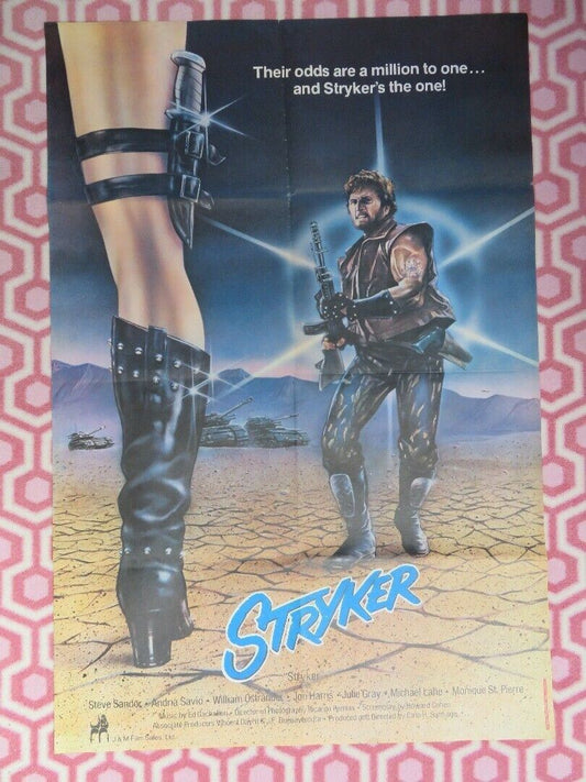 STRYKER  (39"x 26") POSTER STEVE SANDOR ANDRIA SAVIO 1983