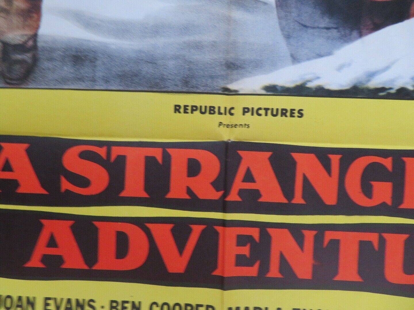 STRANGE ADVENTURE US ONE SHEET POSTER JOAN EVANS BEN COOPER 1956