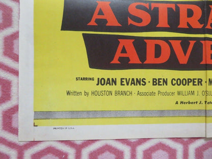 STRANGE ADVENTURE US ONE SHEET POSTER JOAN EVANS BEN COOPER 1956