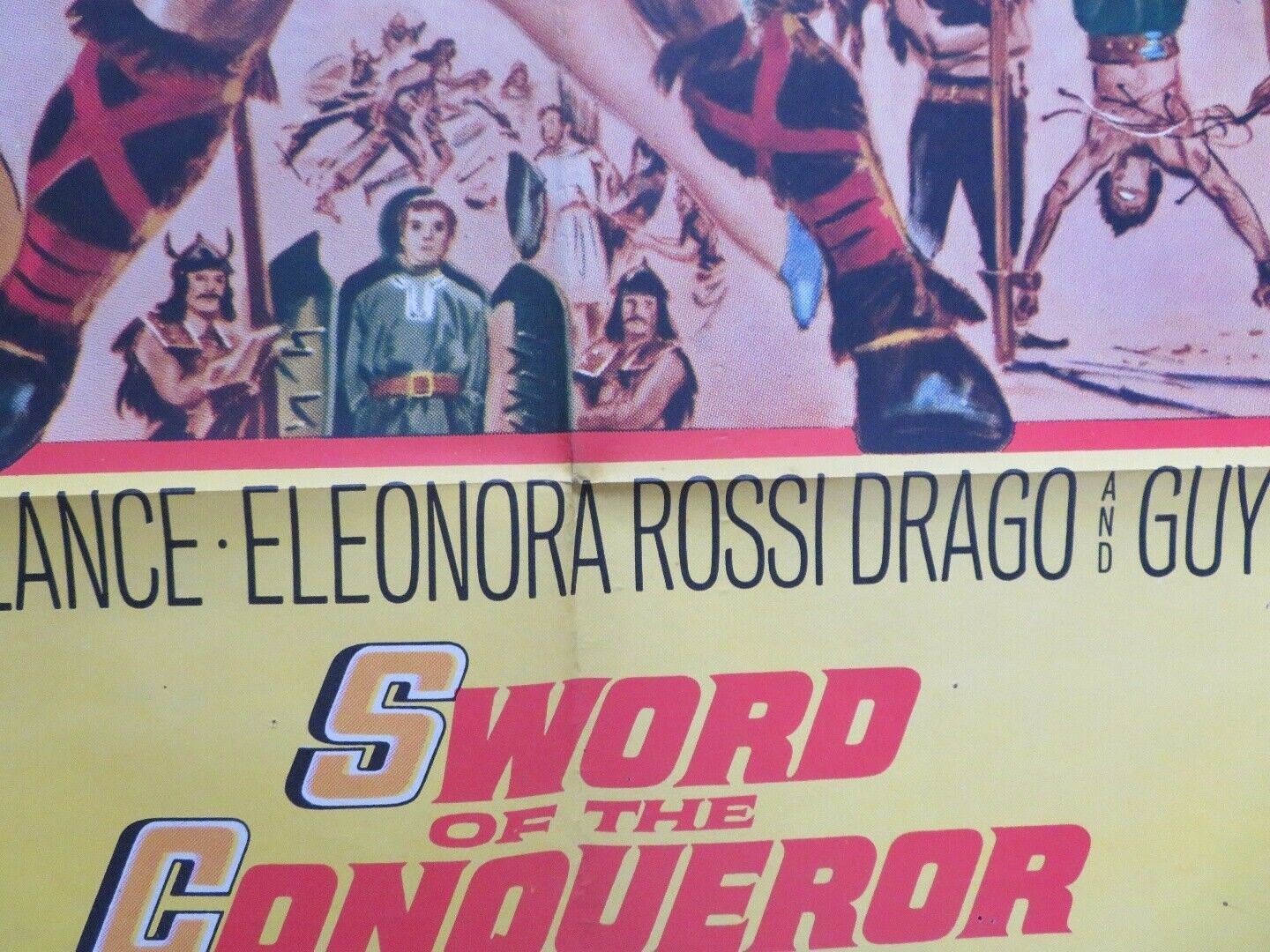 SWORD OF THE CONQUEROR US ONE SHEET POSTER JACK PALANCE 1961