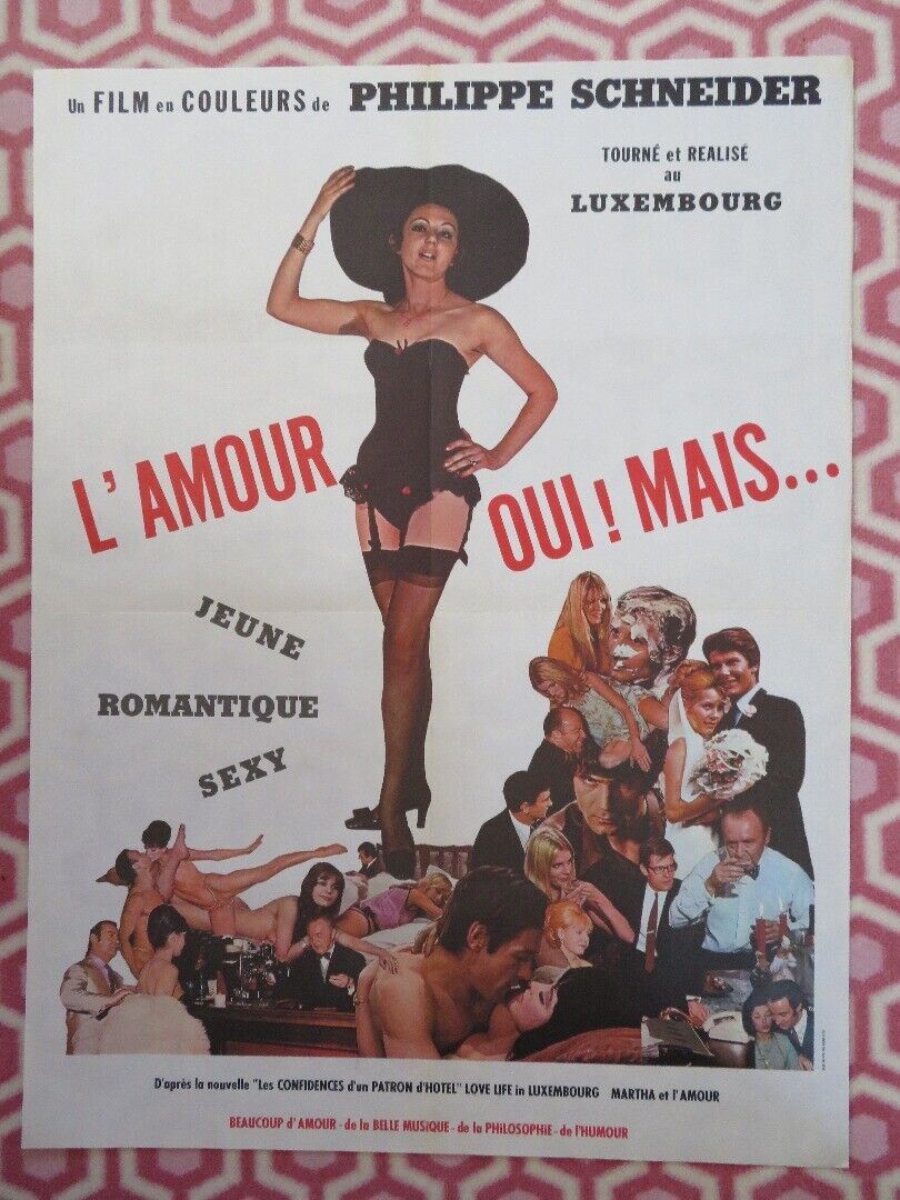 L'AMOUR OUI! MAIS / Love Life in Luxembourg FRENCH MOYENNE POSTER 1970