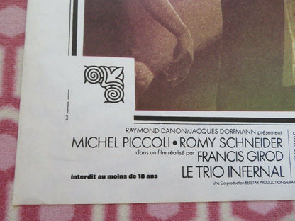 LE TRIO INFERNAL /The Infernal Trio FRENCH MOYENNE (31"x 23.5") POSTER 1974