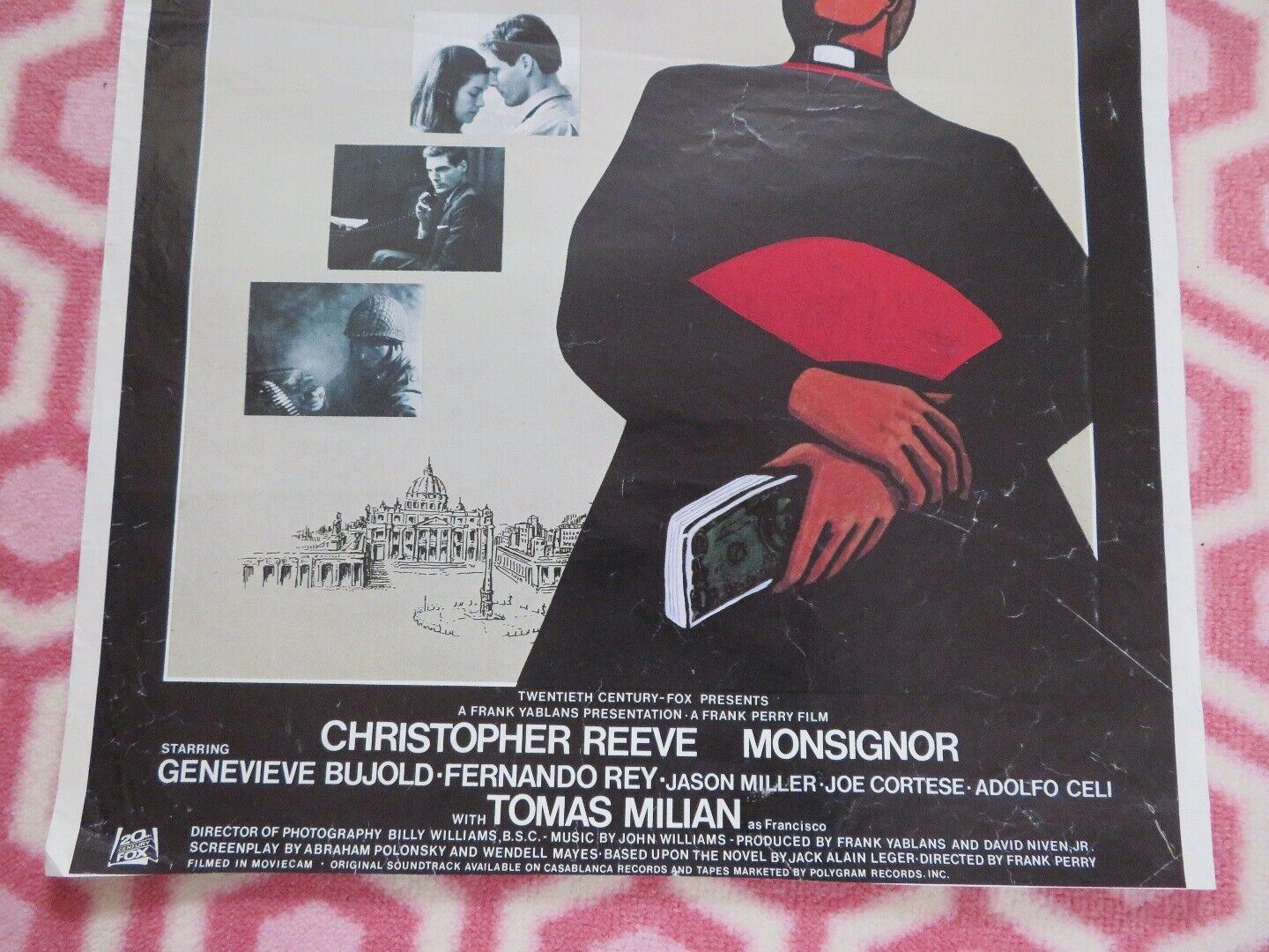 MONSIGNOR BELGIUM (20.5"x 14") POSTER CHRISTOPHER REEVE 1982