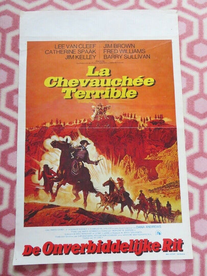 LA CHEVAUCHEE TERRIBLE/ Take a Hard Ride BELGIUM (21.5"x 14.5") POSTER 1975