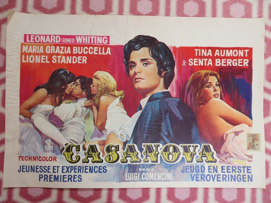 CASANOVA /Casanova : His Youthful Years BELGIUM (14"x 21.5") POSTER 1969