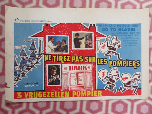 GO TO BLAZES BELGIUM (14"x 21") POSTER DAVE KING ROBERT MORLEY 1962