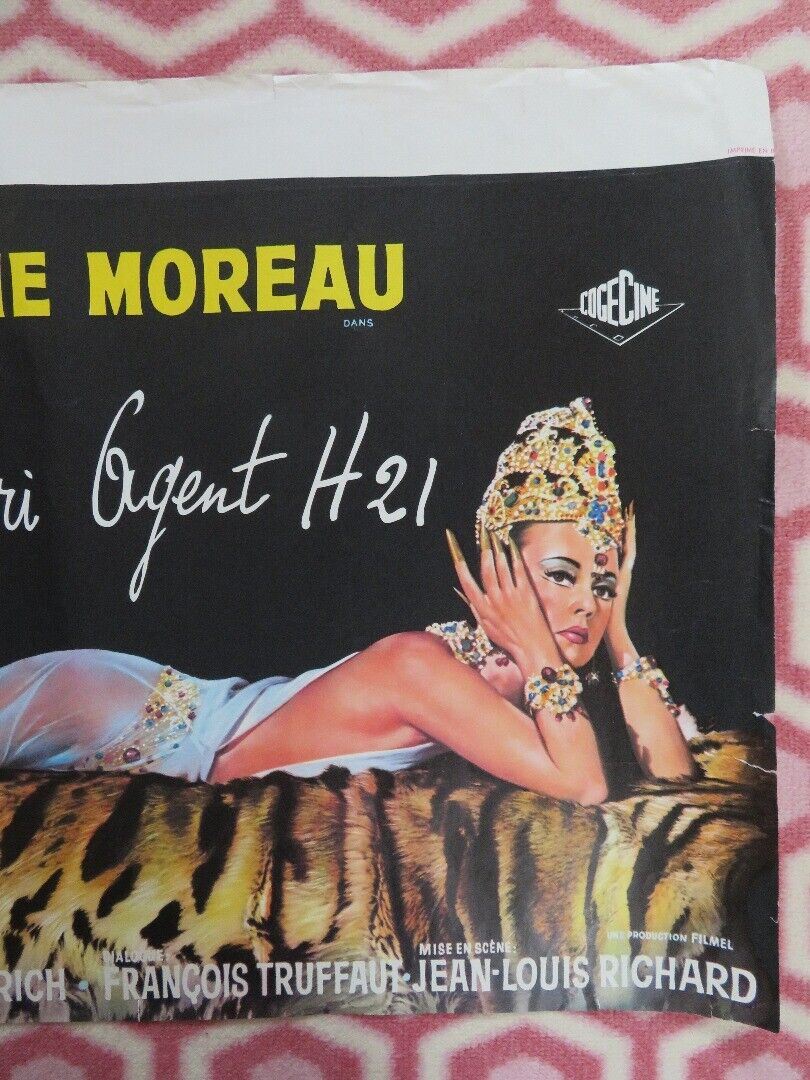 MATA HARI AGENT H21/ Secret Agent FX18 BELGIUM (15"x22.5") POSTER JEANNE MOREAU