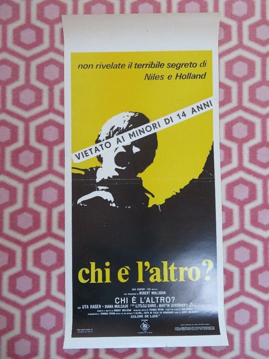 Chi è l'altro?/ The Other ITALIAN LOCANDINA (26.5" x 13") POSTER UTA HAGEN  1972