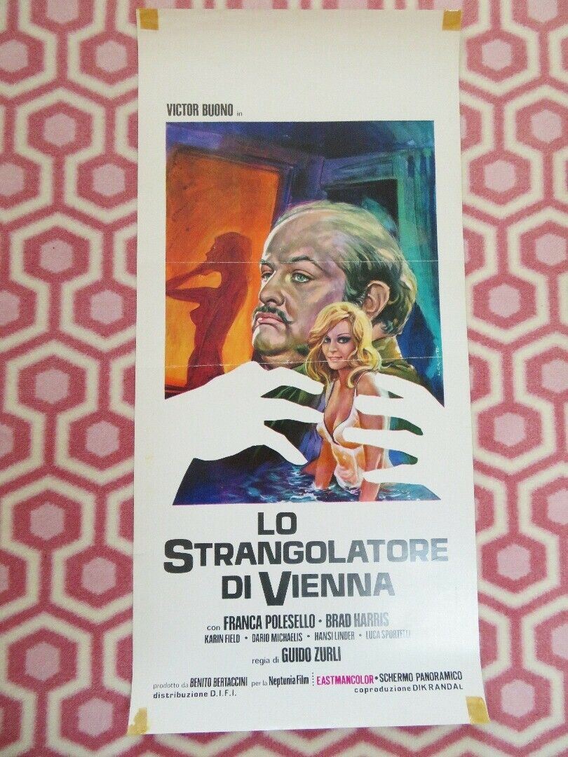 LO STRANGOLATORE DI VIENNA/The Mad Butcher ITALIAN LOCANDINA (27" x 13") POSTER