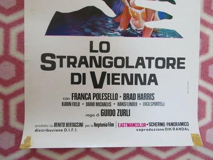 LO STRANGOLATORE DI VIENNA/The Mad Butcher ITALIAN LOCANDINA (27" x 13") POSTER