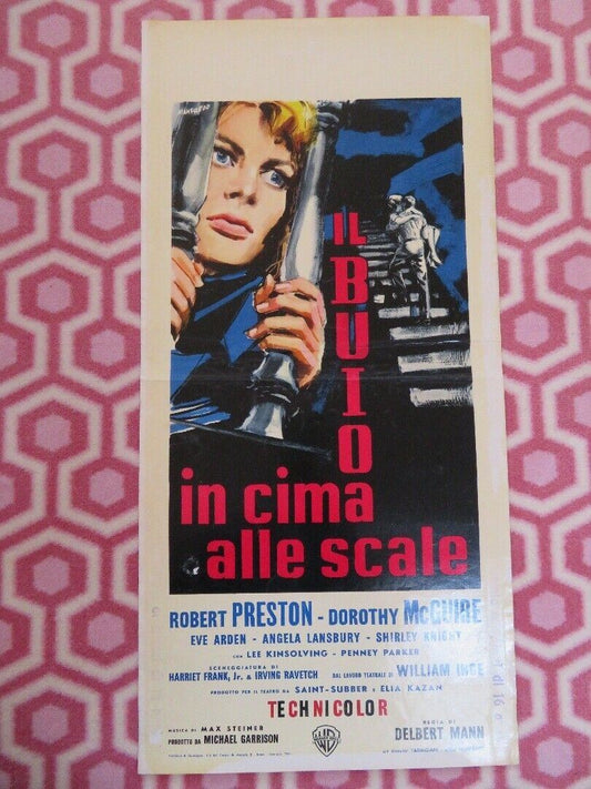 IL BUIO IN CIMA ALLE SCALE ITALIAN LOCANDINA (27" x 13") POSTER 1960