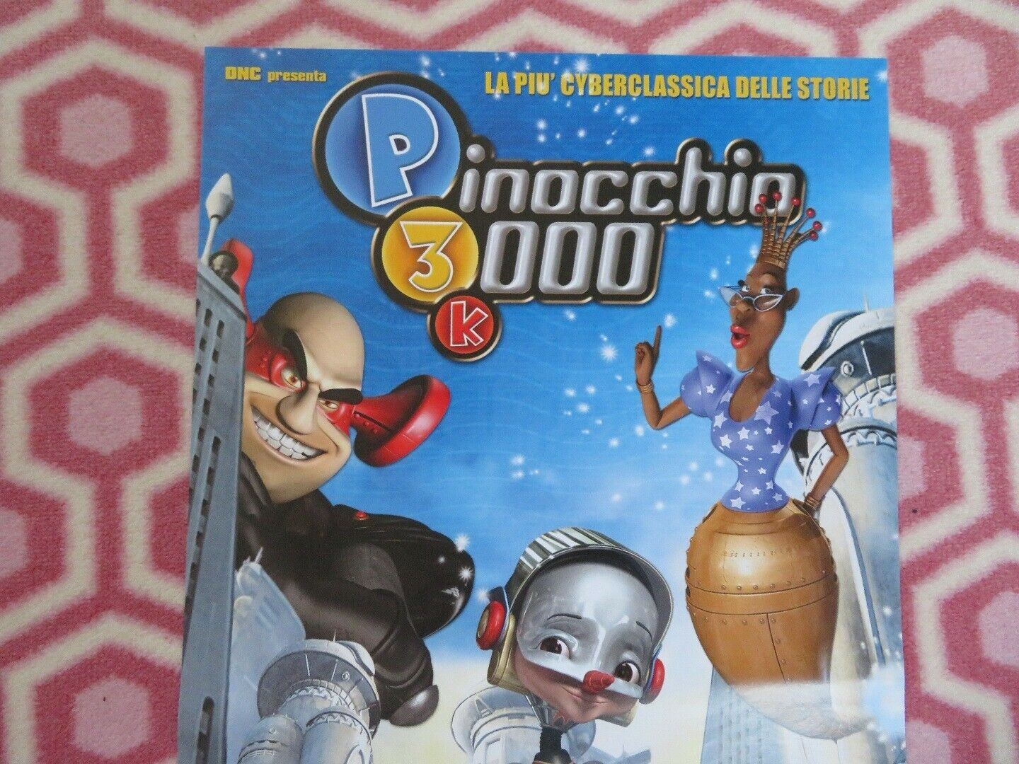 PINOCCHIO 3000 ITALIAN LOCANDINA (25" x 12.5") POSTER WHOOPI GOLDBERG 2004