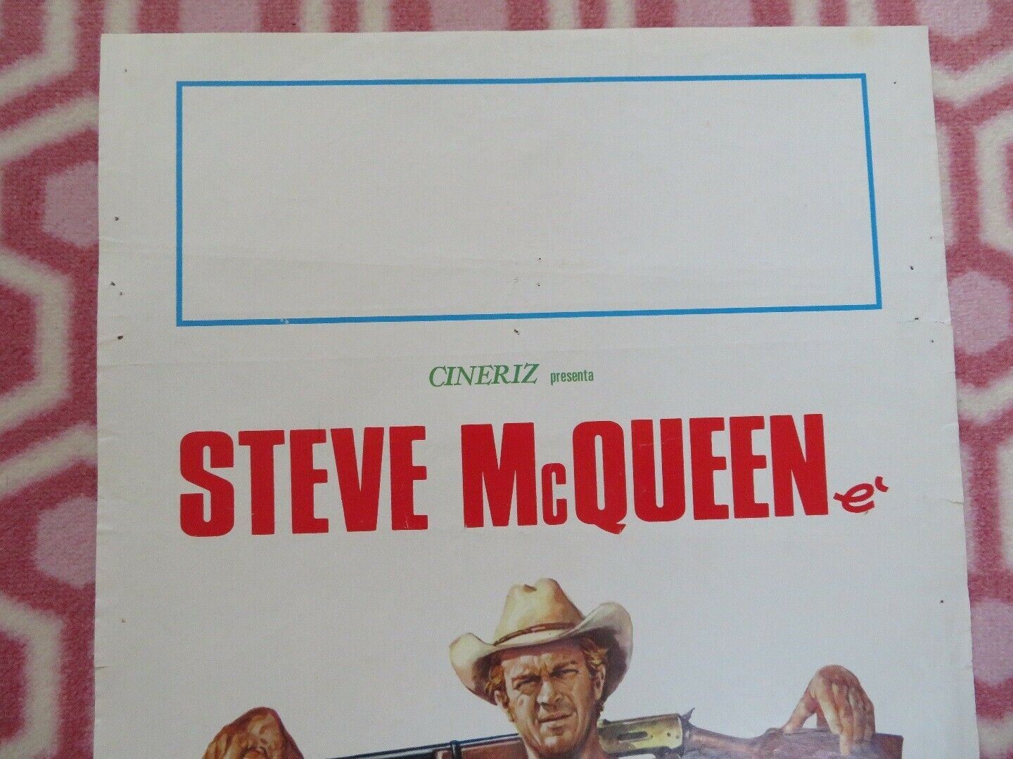 NEVADA SMITH ITALIAN LOCANDINA (27" x 13") POSTER STEVE MCQUEEN 1966