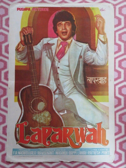 LAPARWAH INDIAN (30" x 20") POSTER  ROLLED PREM BEDI BIRBAL BOLLYWOOD 1981