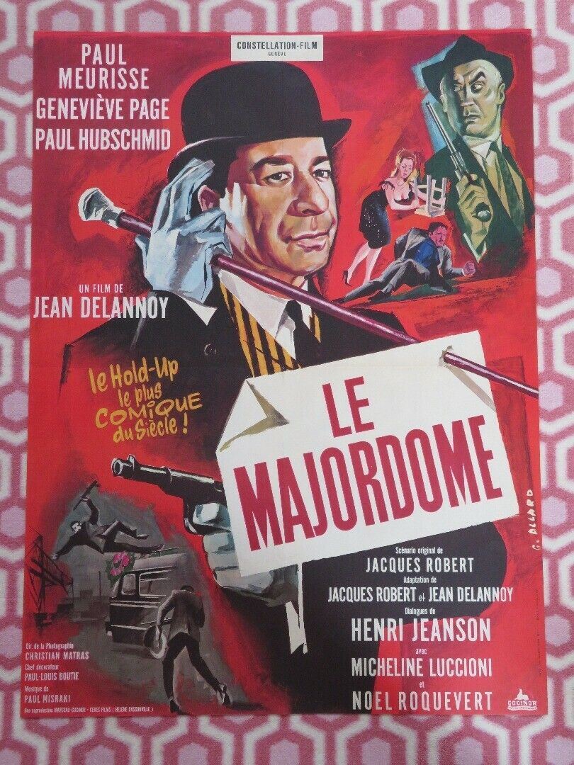 LE MAJORDOME/ The Majordomo FRENCH (22.5" x 30") POSTER PAUL MEURISSE 1965