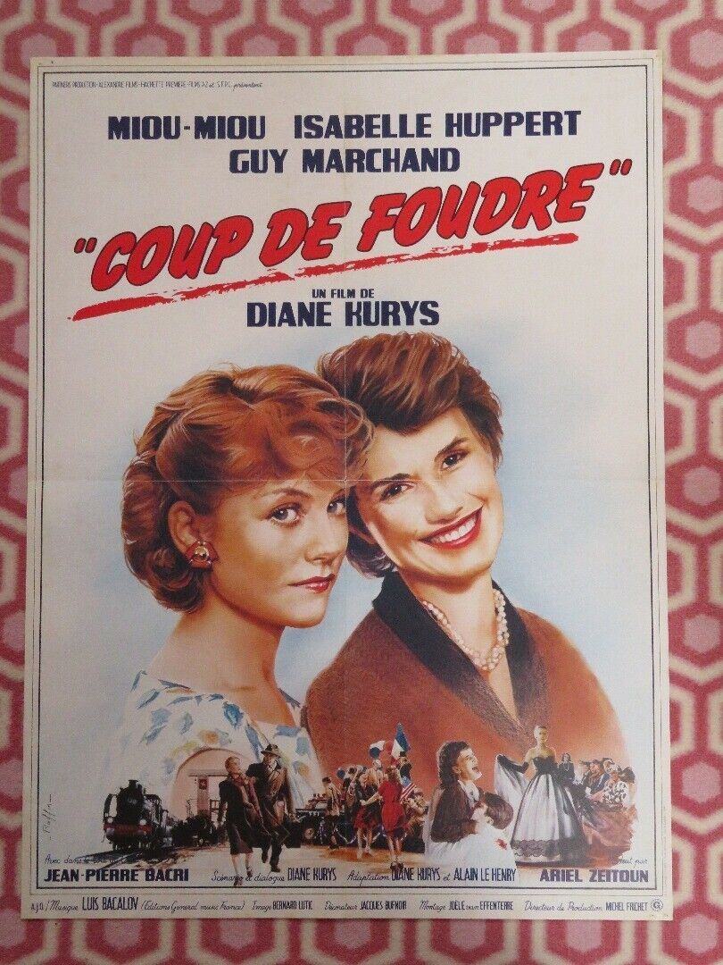 COUP DE FOUDRE/ Entre Nous FRENCH (22.5" x 30") POSTER MIOU-MIOU  1983