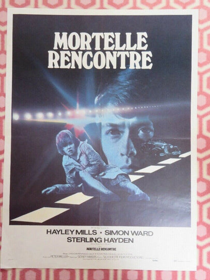 MORTELLE RENCONTRE/ Deadly Strangers FRENCH (23" x 30.5") POSTER HAYLEY MILLS