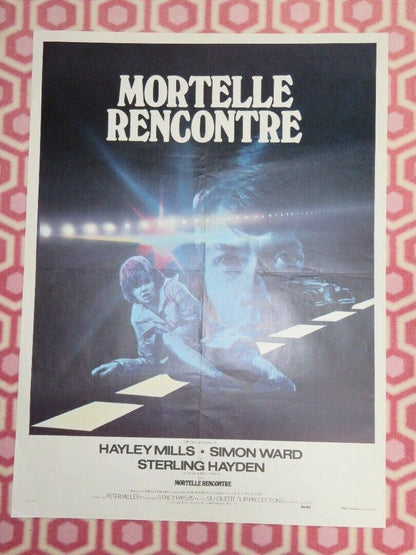 MORTELLE RENCONTRE/ Deadly Strangers FRENCH (23" x 30.5") POSTER HAYLEY MILLS