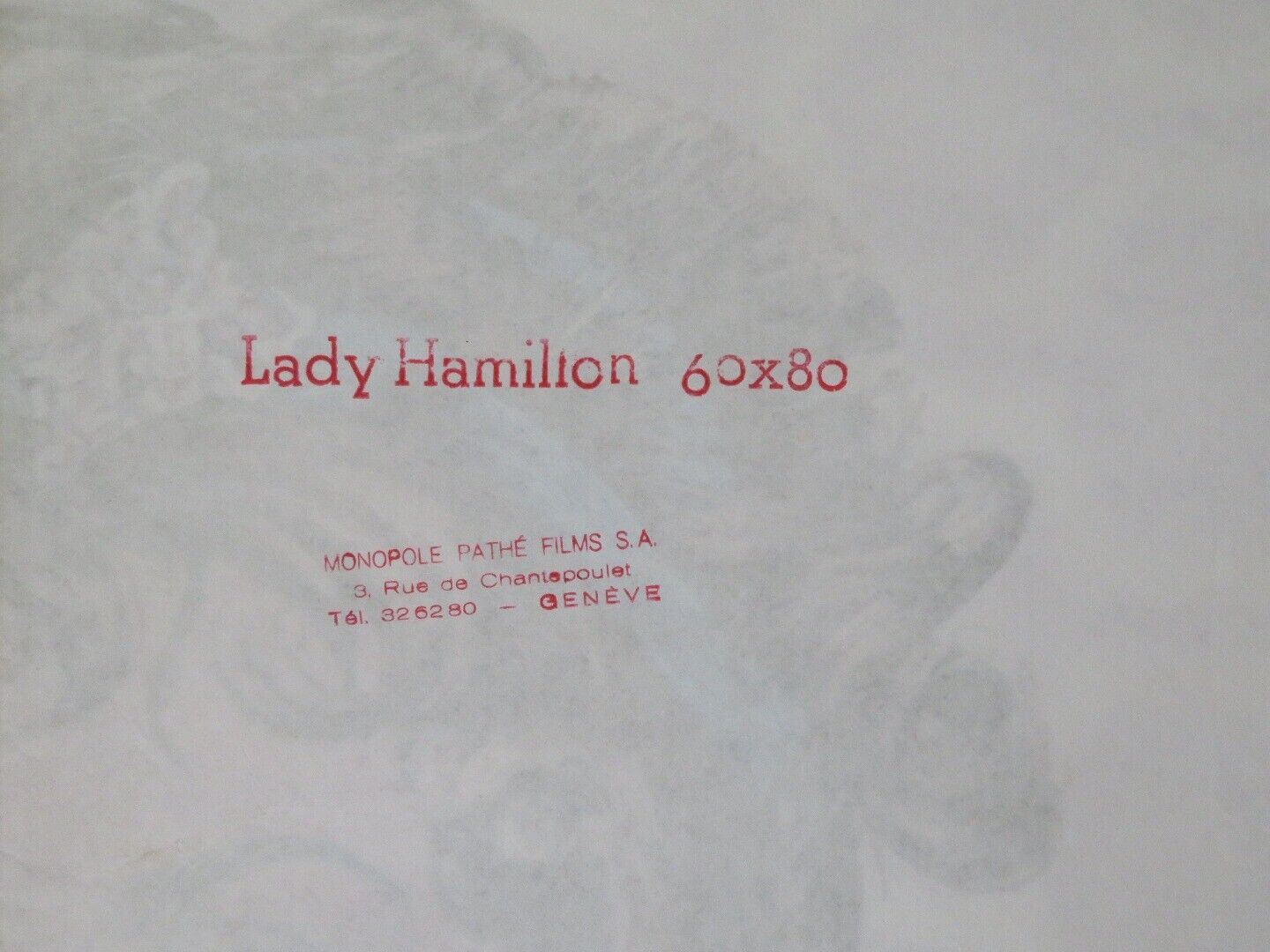 LADY HAMILTON/ Emma Hamilton FRENCH (23.5" x 31) POSTER MICHELE MERCIER 1968