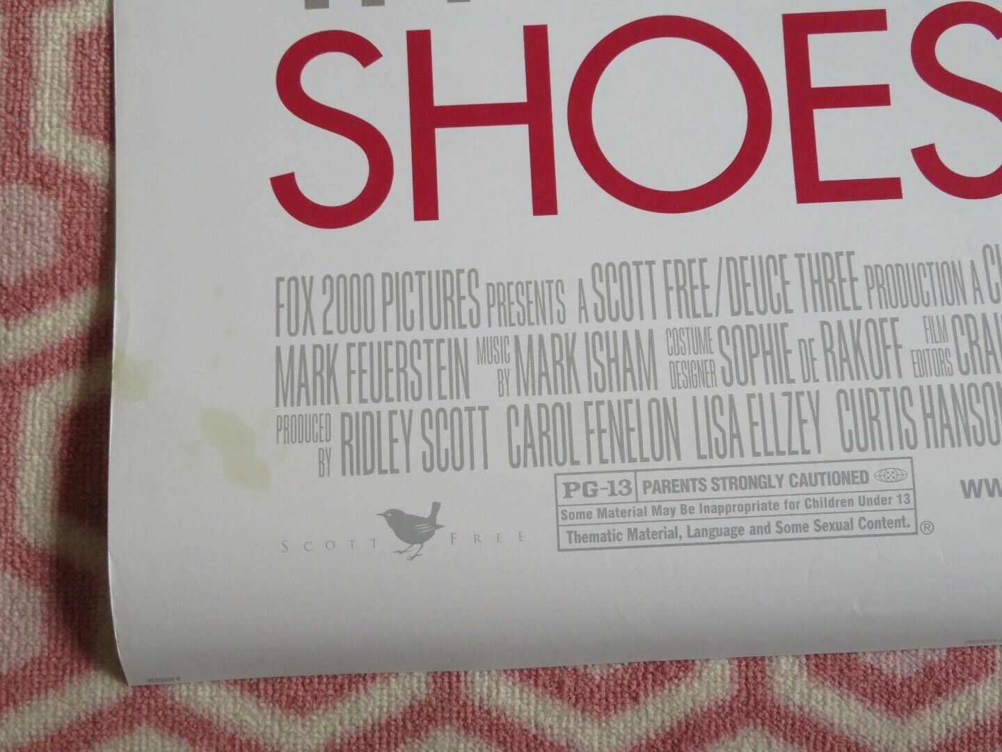 IN HER SHOES US ONE SHEET ROLLED POSTER CAMERON DIAZ TONI COLLETTE 2005