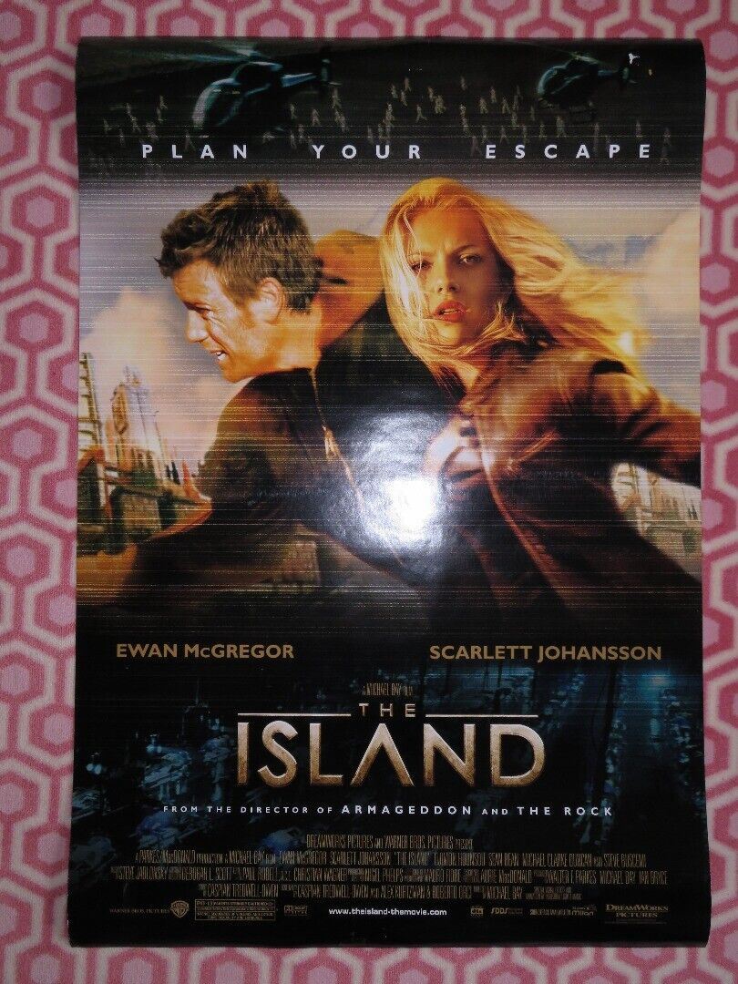 THE ISLAND US ONE SHEET ROLLED POSTER EWAN MCGREGOR SCARLETT JOHANSSON 2005