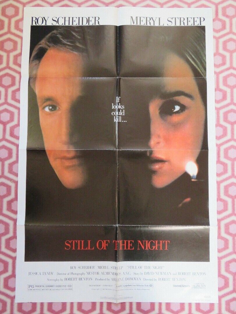 STILL OF THE NIGHT US ONE SHEET POSTER MERYL STREEP ROY SCHEIDER 1982