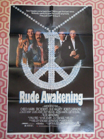 RUDE AWAKENING US ONE SHEET POSTER CHEECH MARIN ERIC ROBERTS 1989