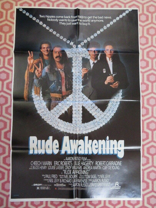 RUDE AWAKENING US ONE SHEET POSTER CHEECH MARIN ERIC ROBERTS 1989