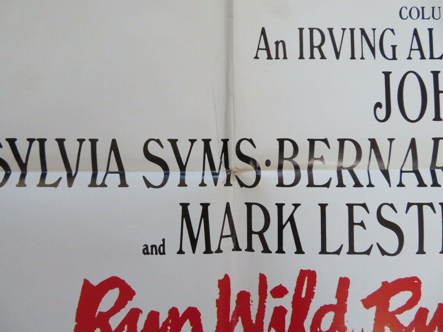 RUN WILD, RUN FREE US ONE SHEET POSTER JOHN MILLS SYLVIA SYMS 1969