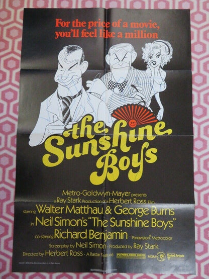 THE SUNSHINE BOYS US ONE SHEET POSTER WALTER MATTHAU GEORGE BURNS 1975