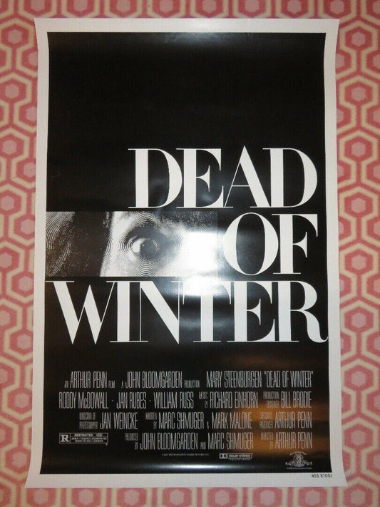 DEAD OF WINTER US ONE SHEET ROLLED POSTER MARY STEENBURGEN 1987